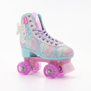 Neue Beauty Fish Design Glitter Quad Roller Skate für Kinder