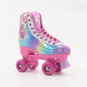 Halbweiche Lasermaterial Quad Roller Skate für Kinder